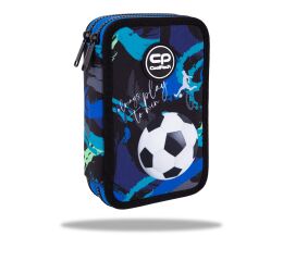 Penál 2 zipy Jumper vybavený - FOOTBALL Navy